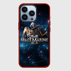 Чехол для iPhone 13 Pro Warhammer 40000 space marine 2 ультрамарин в броне, цвет: 3D-красный