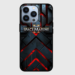 Чехол для iPhone 13 Pro Warhammer 40000 space marine 2 лого, цвет: 3D-черный