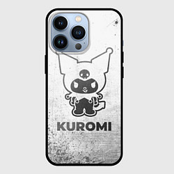 Чехол для iPhone 13 Pro Kuromi - white gradient, цвет: 3D-черный