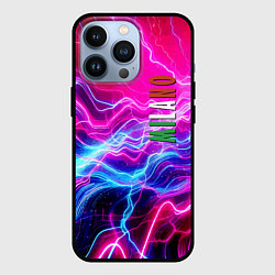 Чехол для iPhone 13 Pro Milano - neon abstraction, цвет: 3D-черный