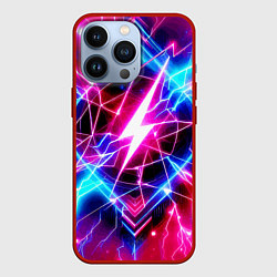 Чехол для iPhone 13 Pro Lightning - neon fantasy, цвет: 3D-красный