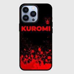 Чехол для iPhone 13 Pro Kuromi - red gradient посередине, цвет: 3D-черный