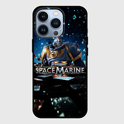 Чехол для iPhone 13 Pro Warhammer 40000 space marine 2 ультрамарин в броне, цвет: 3D-черный