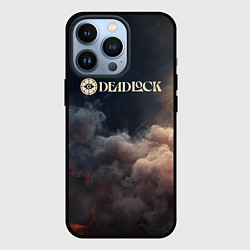 Чехол для iPhone 13 Pro Deadlock лого и туман, цвет: 3D-черный
