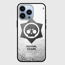 Чехол для iPhone 13 Pro Brawl Stars - white gradient, цвет: 3D-черный