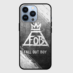 Чехол для iPhone 13 Pro Fall Out Boy - grey gradient, цвет: 3D-черный