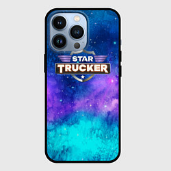 Чехол для iPhone 13 Pro Star Trucker logo, цвет: 3D-черный