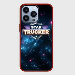 Чехол для iPhone 13 Pro Star Trucker logo space, цвет: 3D-красный