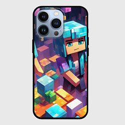 Чехол для iPhone 13 Pro Minecraft 2 0, цвет: 3D-черный