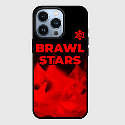 Чехол для iPhone 13 Pro Brawl Stars - red gradient посередине, цвет: 3D-черный