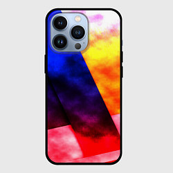 Чехол для iPhone 13 Pro Градиентовая геометрия, цвет: 3D-черный