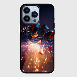 Чехол для iPhone 13 Pro Шэдоу на мотоцикле, цвет: 3D-черный