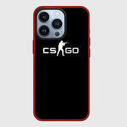 Чехол для iPhone 13 Pro CSGO logo, цвет: 3D-красный