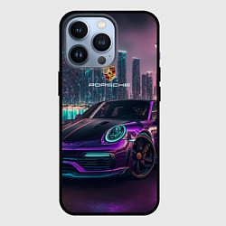 Чехол iPhone 13 Pro Porshe night city