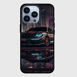 Чехол для iPhone 13 Pro Porshe night city, цвет: 3D-черный