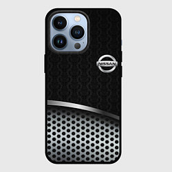 Чехол для iPhone 13 Pro Nissan carbon auto, цвет: 3D-черный