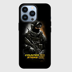 Чехол для iPhone 13 Pro Counter strike спецназовец, цвет: 3D-черный