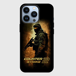 Чехол для iPhone 13 Pro Counter strike спецназовец, цвет: 3D-черный