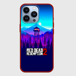 Чехол для iPhone 13 Pro Red Dead Redemption rockstar, цвет: 3D-красный