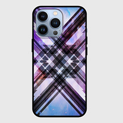 Чехол для iPhone 13 Pro Текстура полосы, цвет: 3D-черный