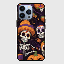 Чехол для iPhone 13 Pro Страшилки хэллоуин, цвет: 3D-черный