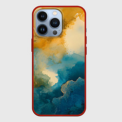 Чехол для iPhone 13 Pro Живописная акварель, цвет: 3D-красный