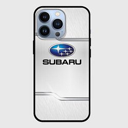 Чехол для iPhone 13 Pro Subaru auto steel metal, цвет: 3D-черный