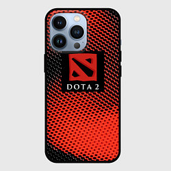 Чехол для iPhone 13 Pro DOTA 2 краски абстракция, цвет: 3D-черный