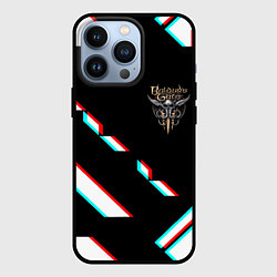 Чехол для iPhone 13 Pro Baldurs Gate geometry glitch, цвет: 3D-черный