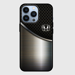 Чехол для iPhone 13 Pro Honda metal car, цвет: 3D-черный