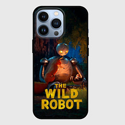 Чехол для iPhone 13 Pro Дикий робот с друзьями, цвет: 3D-черный