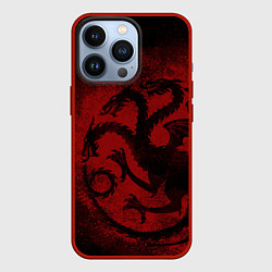 Чехол для iPhone 13 Pro Targaryen house Game of Thrones, цвет: 3D-красный