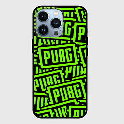 Чехол для iPhone 13 Pro PUBG pattern game, цвет: 3D-черный