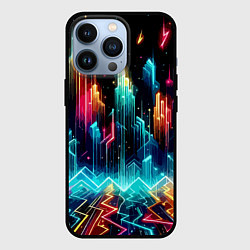 Чехол для iPhone 13 Pro Neon fantastic metropolis - vaporwave, цвет: 3D-черный