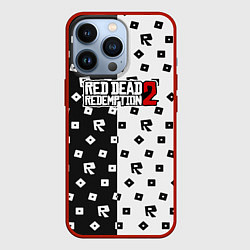 Чехол для iPhone 13 Pro Red Dead Redemption 2 pattern, цвет: 3D-красный