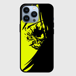Чехол для iPhone 13 Pro Cyberpunk 2077 тексутар, цвет: 3D-черный