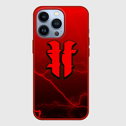 Чехол для iPhone 13 Pro Starcraft молнии, цвет: 3D-красный