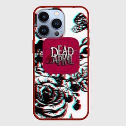 Чехол для iPhone 13 Pro Dead by april rose glitch, цвет: 3D-красный