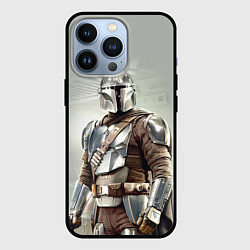 Чехол для iPhone 13 Pro The Mandalorian - Din Djarin, цвет: 3D-черный