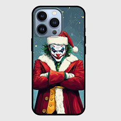Чехол для iPhone 13 Pro Джокер и новогоднее настроение, цвет: 3D-черный
