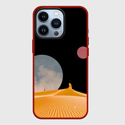 Чехол для iPhone 13 Pro Arrakis sandworm Dune, цвет: 3D-красный
