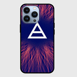 Чехол для iPhone 13 Pro Thirty Seconds to Mars red energy, цвет: 3D-черный