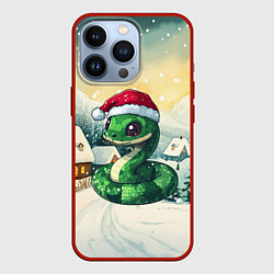 Чехол для iPhone 13 Pro Символ 2025 года змейка, цвет: 3D-красный