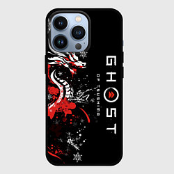 Чехол для iPhone 13 Pro Ghost of Tsushima - snowflakesv, цвет: 3D-черный