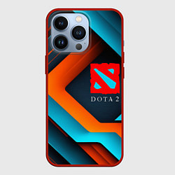 Чехол для iPhone 13 Pro Dota 2 абстракция из линий, цвет: 3D-красный