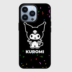 Чехол для iPhone 13 Pro Kuromi конфети, цвет: 3D-черный