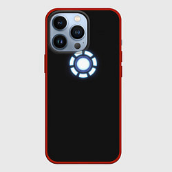 Чехол для iPhone 13 Pro Железный Человек - Дуговой реактор, цвет: 3D-красный