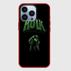 Чехол для iPhone 13 Pro Hulk punch, цвет: 3D-красный