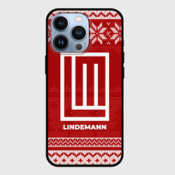 Чехол для iPhone 13 Pro Новогодний Lindemann, цвет: 3D-черный
