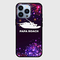 Чехол для iPhone 13 Pro Праздничный Papa Roach, цвет: 3D-черный